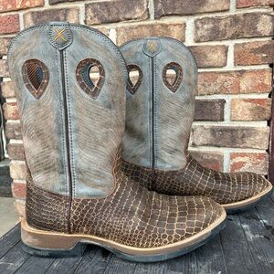Twisted X Men's Brown and Gray Western Boots